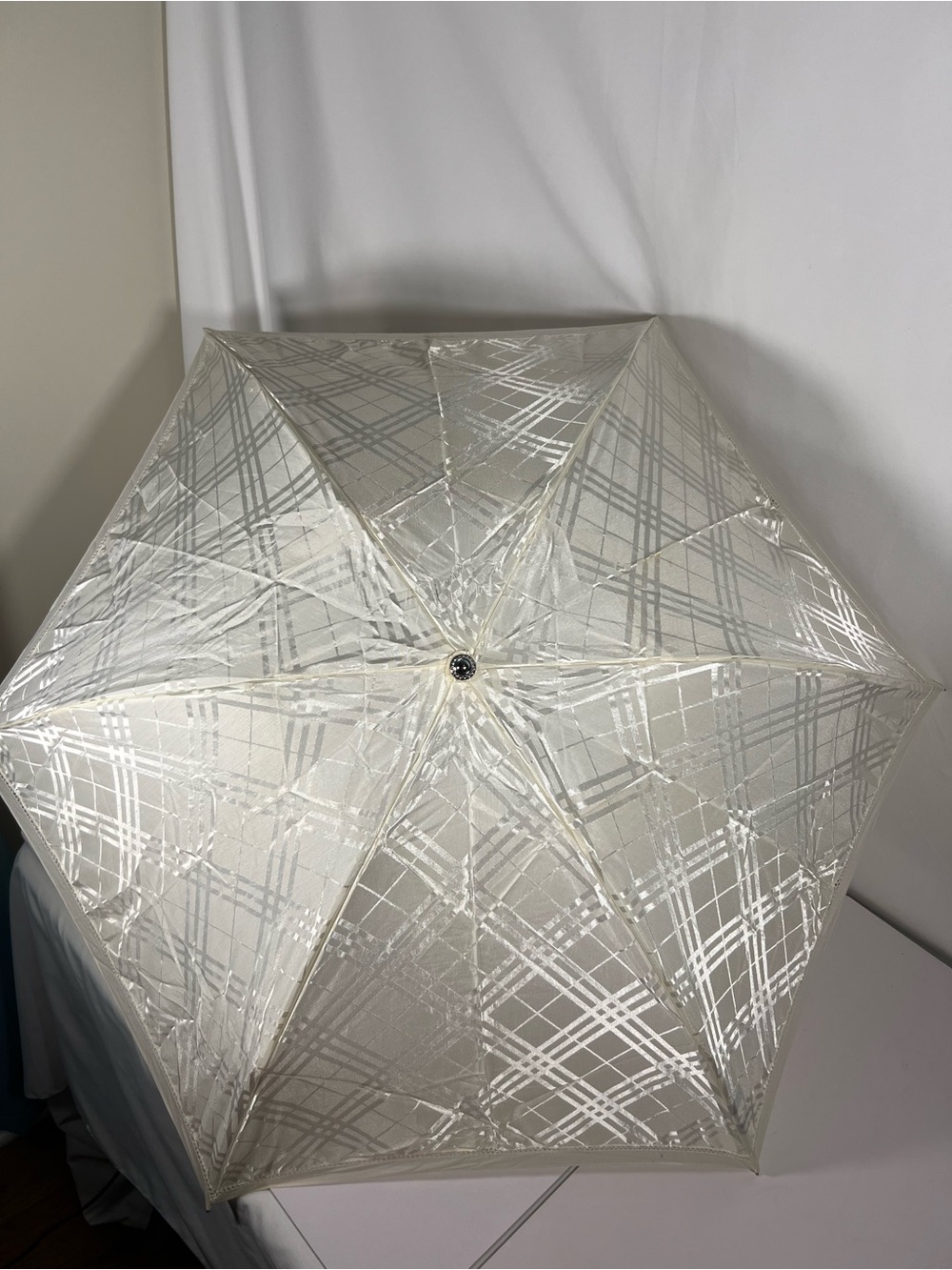Burberry Nova Check Ivory Folding Umbrella Japan